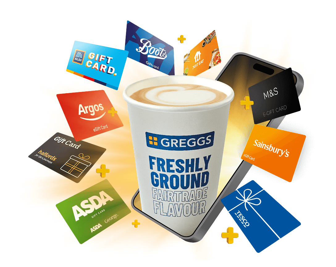 Rewards image with rewards partner images and phone